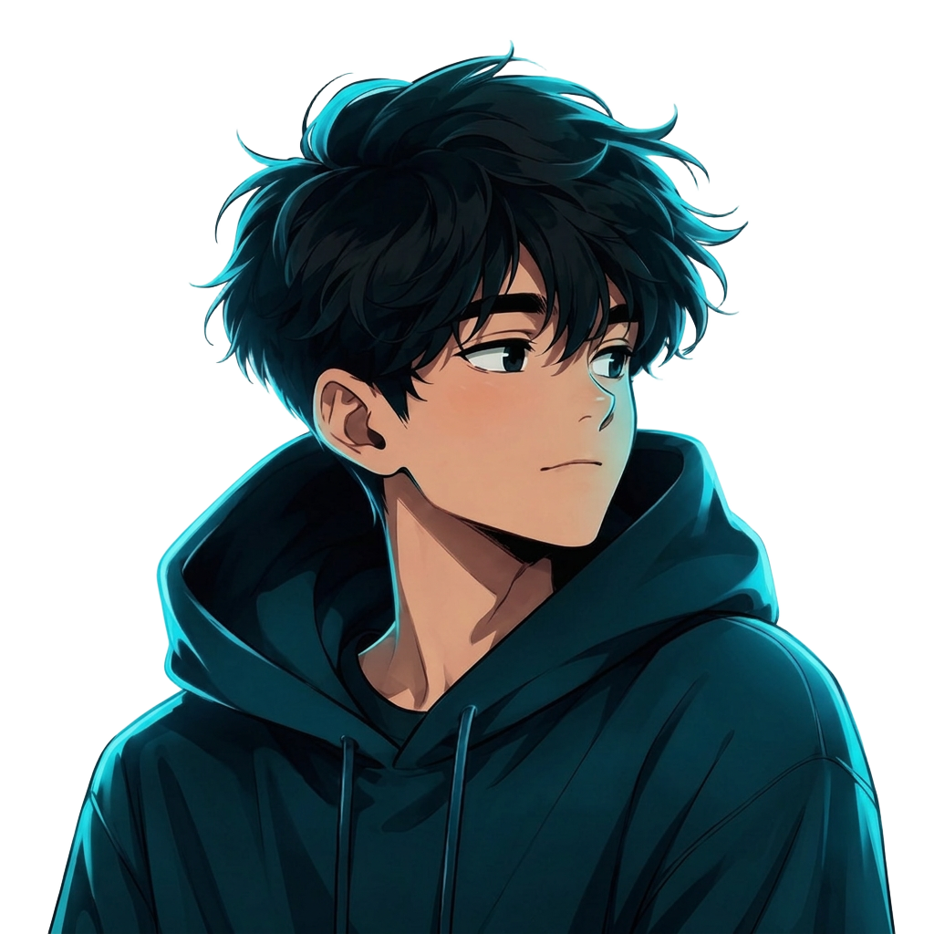 Illustrated portrait of ItzAloneBoy